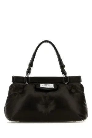 Maison Margiela Women Black Leather Small Glam Slam Handbag