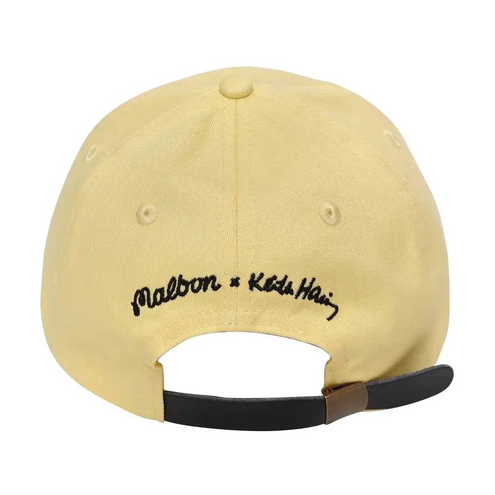 Malbon x Keith Haring Dad Golf Cap Pale Yellow - 24