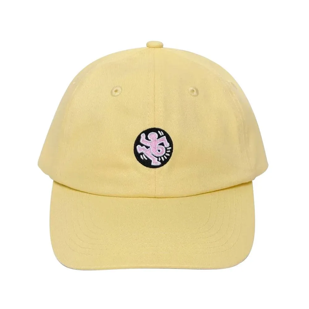 Malbon x Keith Haring Dad Golf Cap Pale Yellow - 24