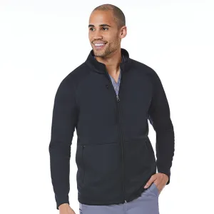 Mens Warm-Up Bonded Fleece Jacket / Black