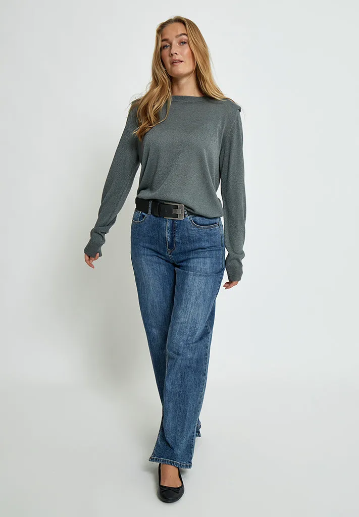 MSMekira Knit Pullover - Gunmetal Metallic