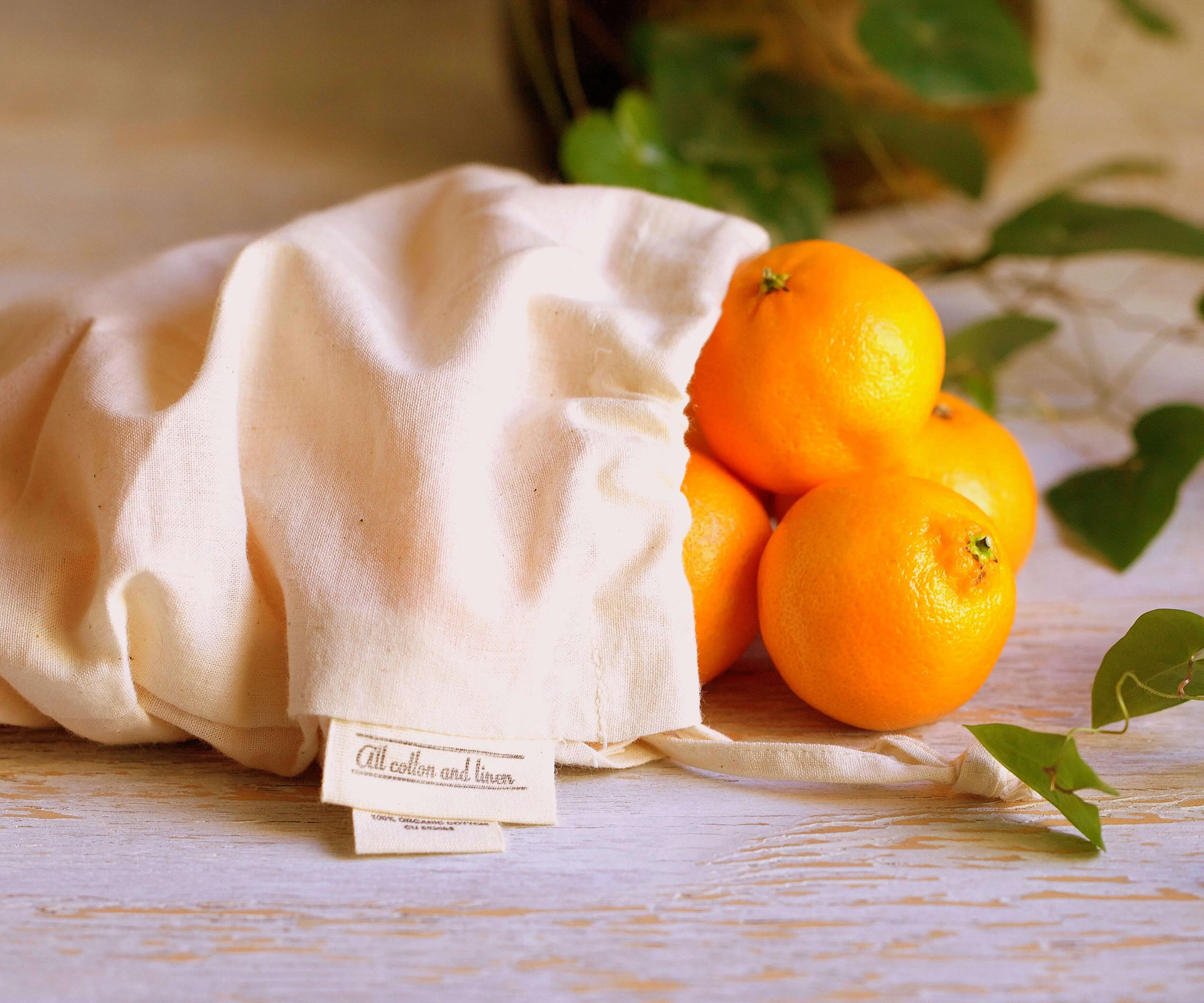 Muslin Bags - Produce Bags Drawstring