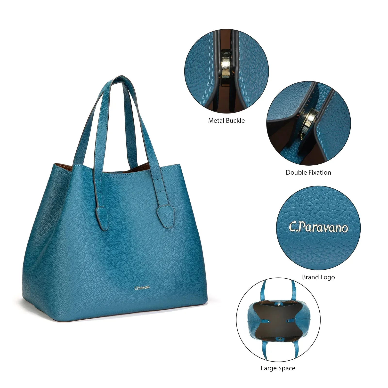 Napoli Tote Bag Peacock Blue