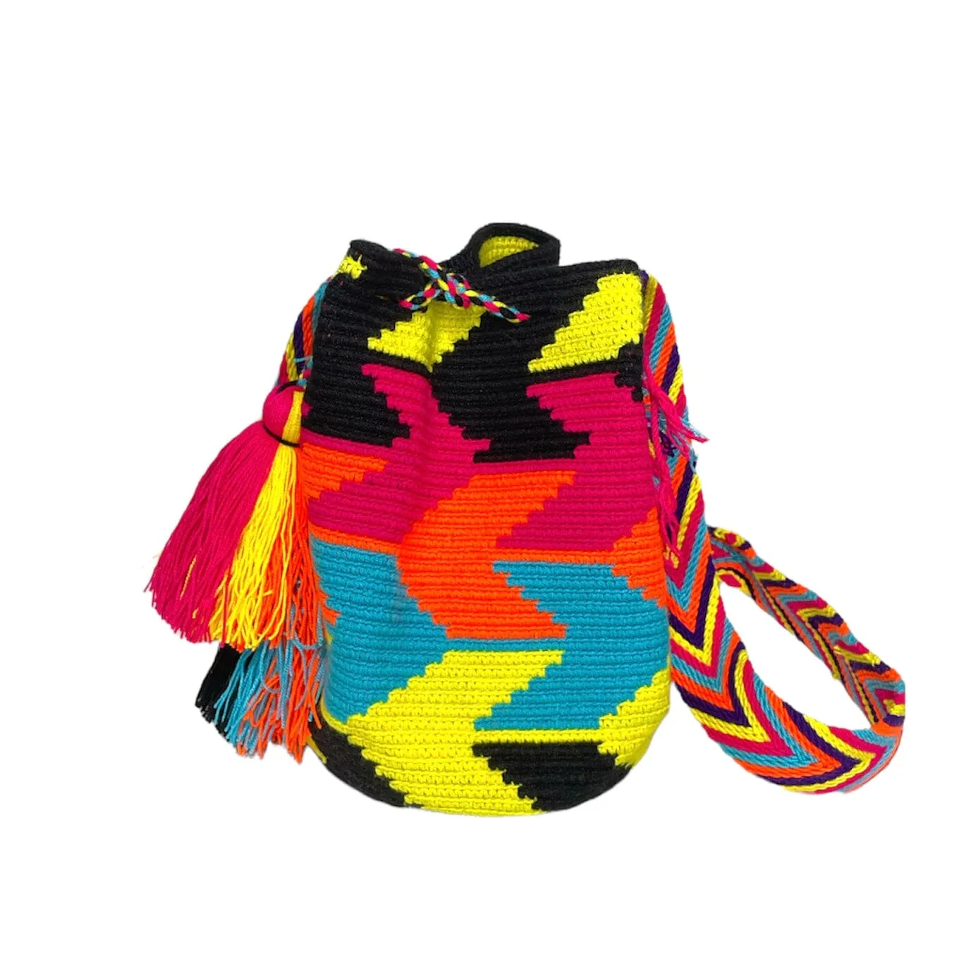 Neon Colors Crochet Bags | Medium Boho Bags