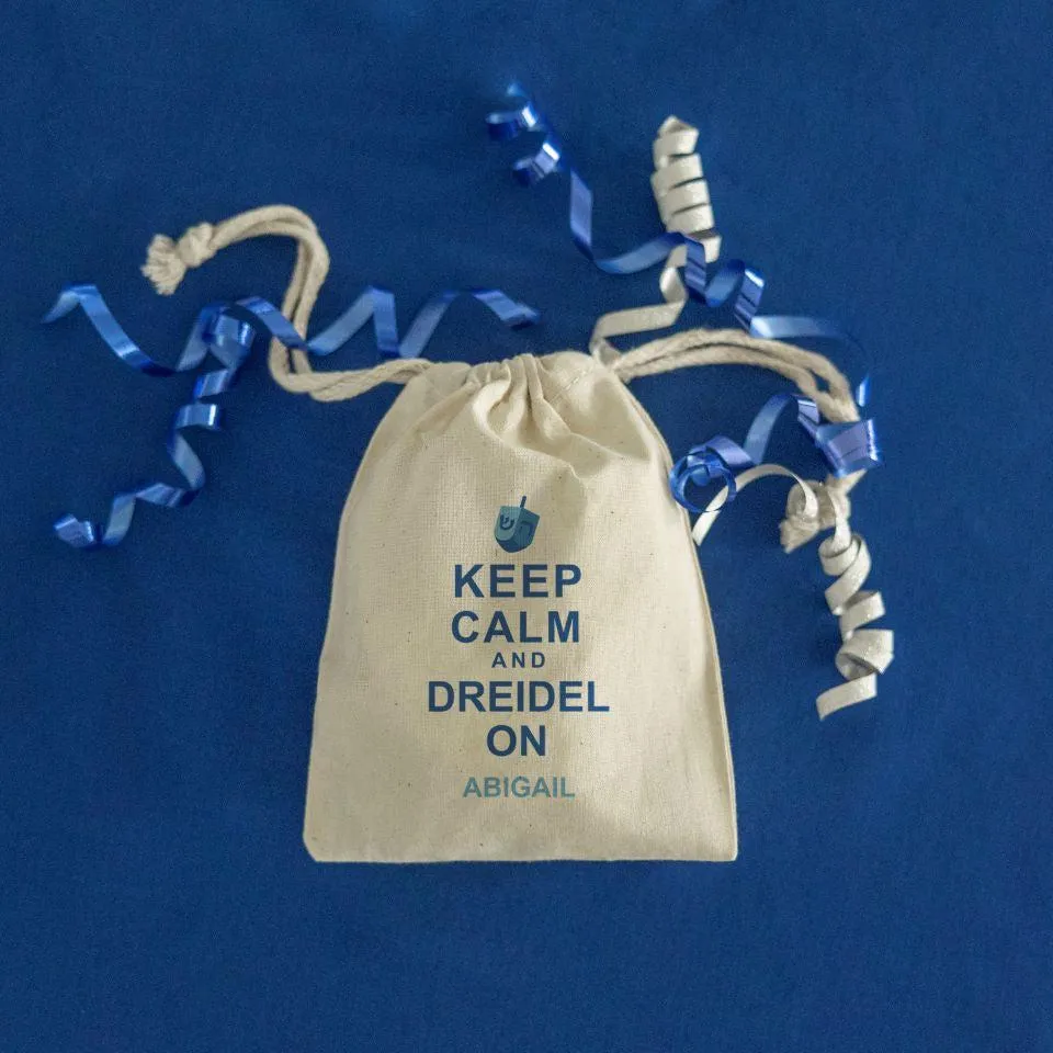 Personalized Hanukkah Drawstring Gift Bags