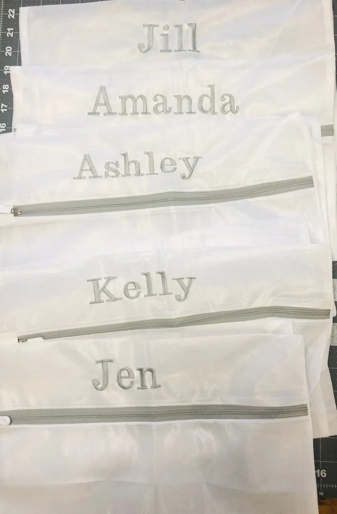 Personalized Name /Word 24x32 Mesh Laundry Zipper  Bag, Travel Mesh Bag