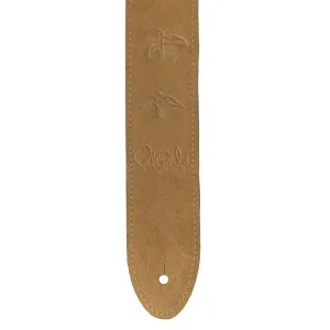 PRS 2 Inch Reversible Leather and Suede Guitar Strap - Tan