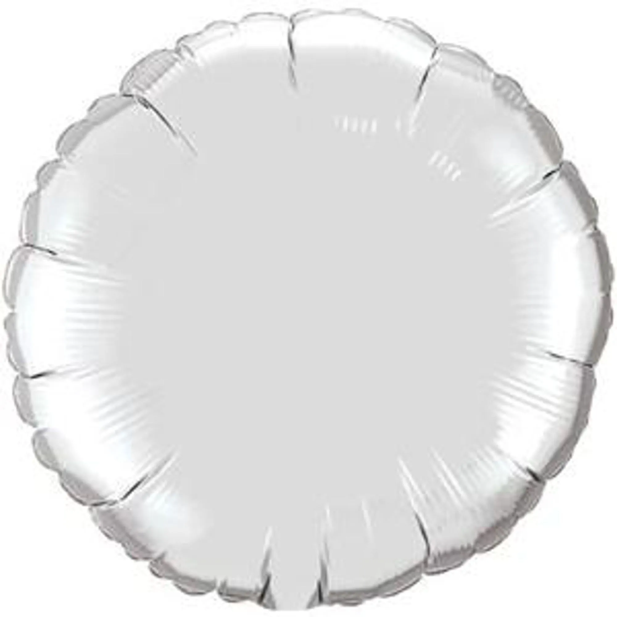 "Shiny Silver 36" Round Mylar Balloon"