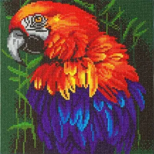 "Tropical Bird" Crystal Art Kit 30x30cm