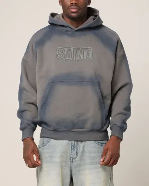 Saint Morta Faded Motor Hoodie Charcoal