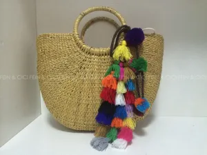 Summer Straw Beach Tote Bag