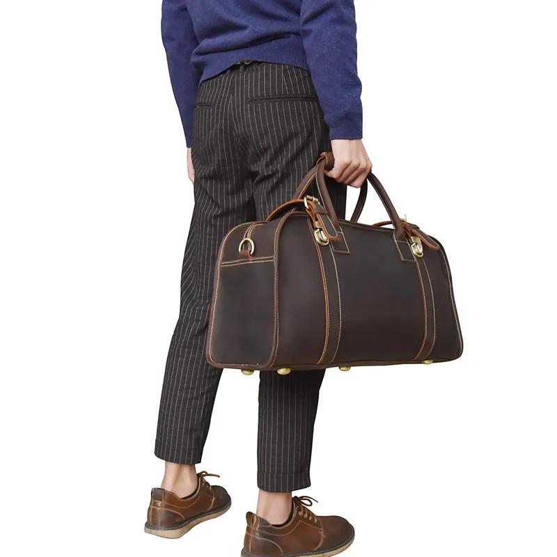 The Erlend Duffle Bag | Vintage Leather Weekender