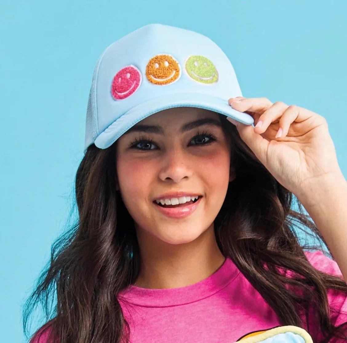 Tween Accessories | You Make Me Smile Trucker Hat | Iscream