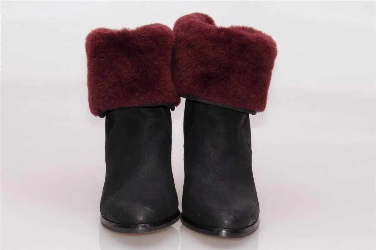 UGG LAYNA BLACK ANKLE BOOTS