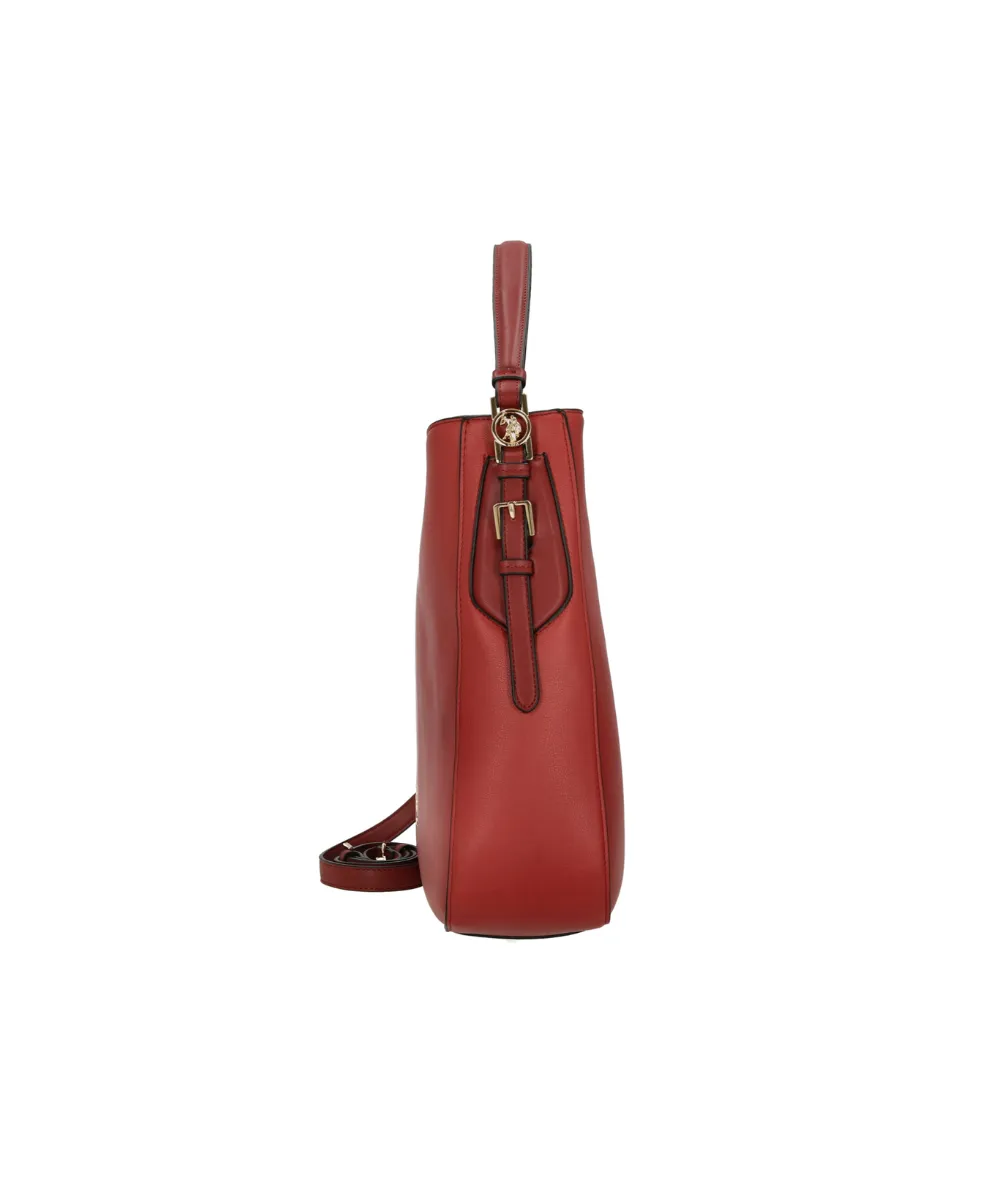 US POLO ASSN. WOMEN FOREST HOBO IN BURGUNDY