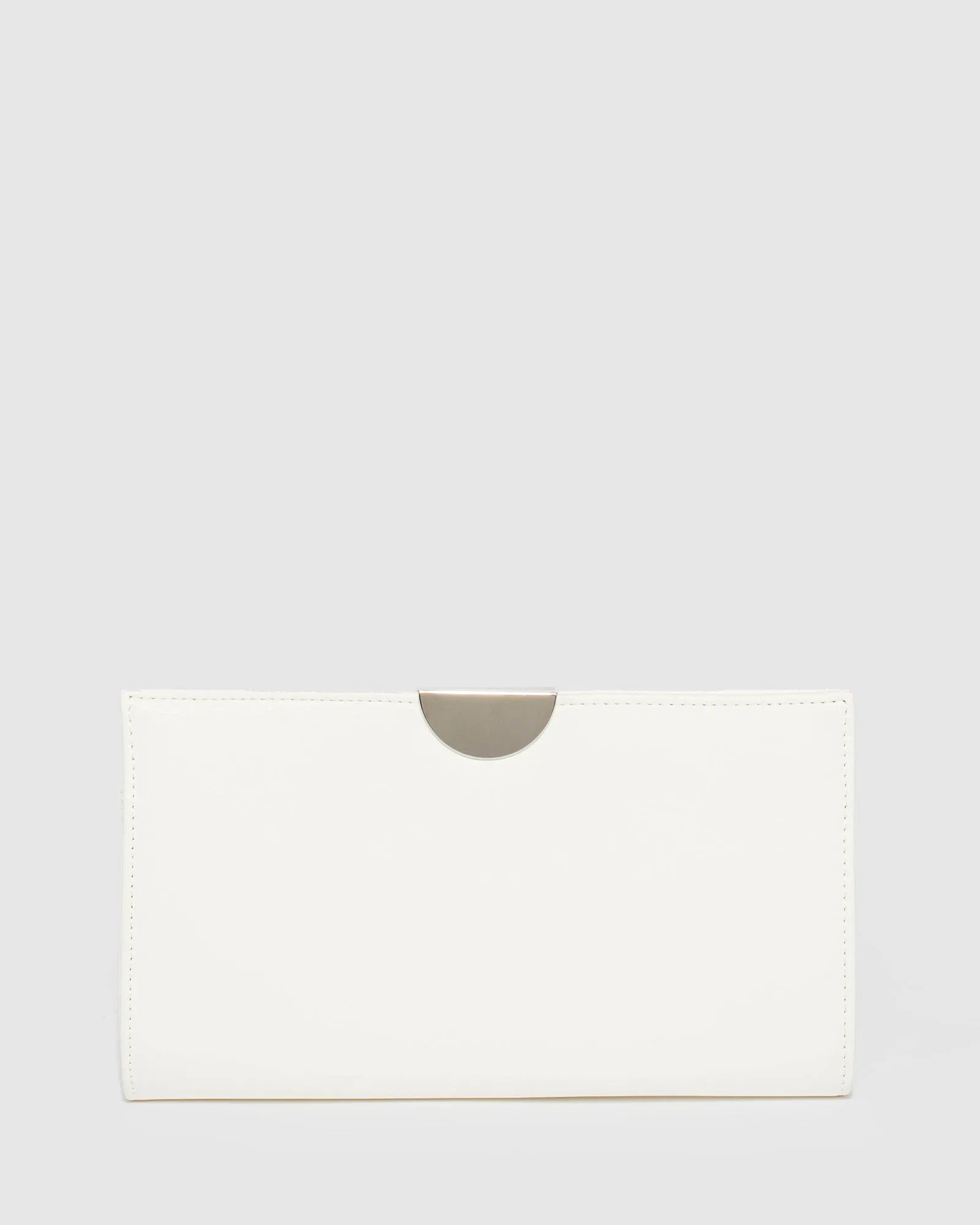 White Carlie Clutch Bag