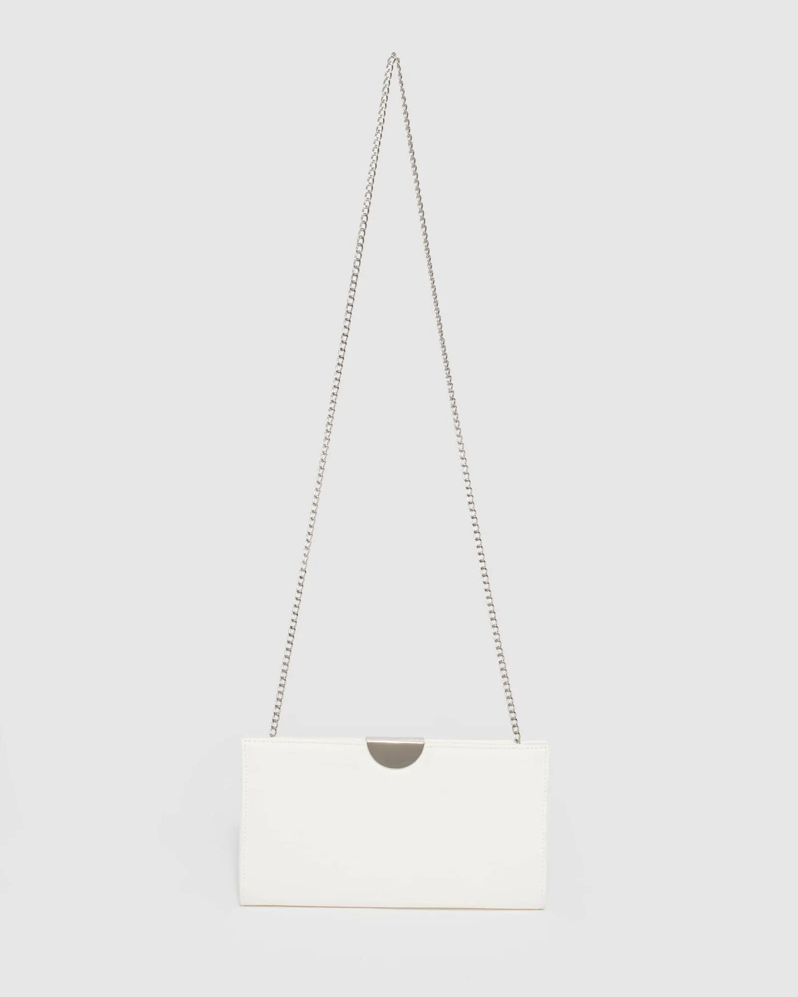 White Carlie Clutch Bag