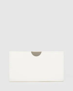 White Carlie Clutch Bag